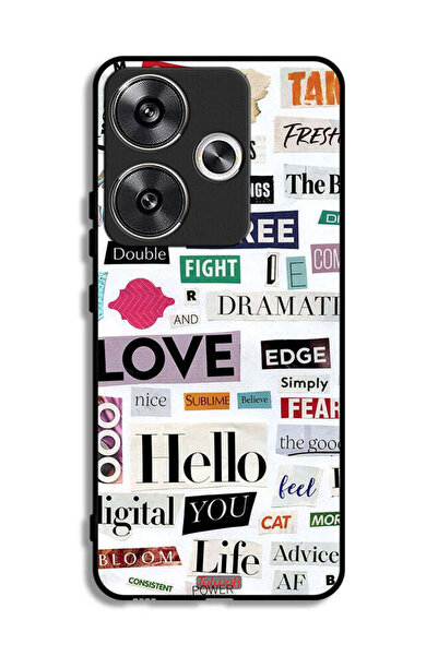Tolwak Xiaomi Poco F6 5G Protective Case Cover Short Quotes Stickers