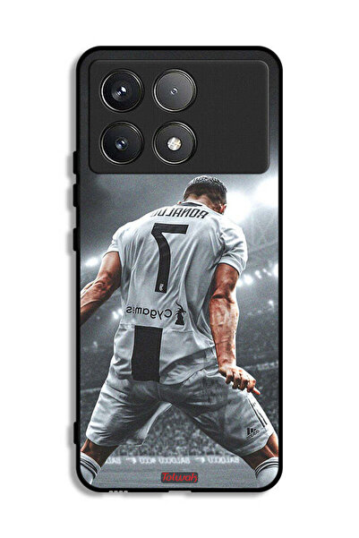Tolwak غطاء حماية لهاتف شاومي ريدمي K70 بشعار احتفال كريستيانو رونالدو