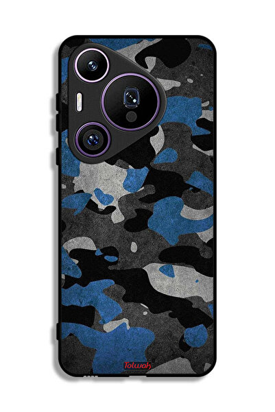 Tolwak غطاء حماية لهاتف هواوي بيورا 70 برو بنمط مموه