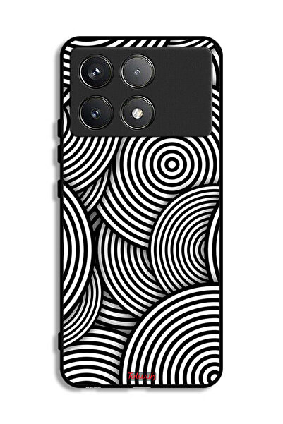 Tolwak غطاء حماية لهاتف شاومي ريدمي K70 برو بنمط دوائر وهمية