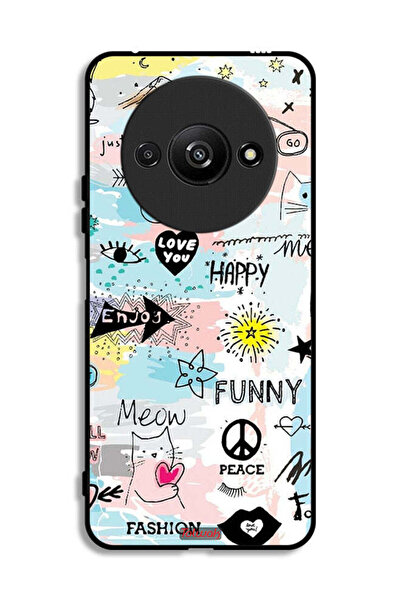 Tolwak Xiaomi Redmi A3 4G Protective Case Cover Love You Tags
