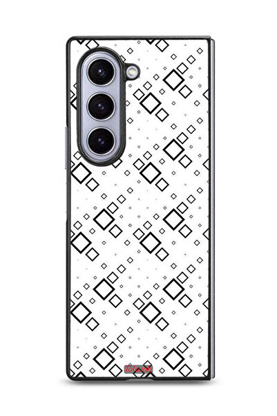 Tolwak غطاء حماية لهاتف سامسونج جالاكسي زد فولد 6 - مربع، فن تجريدي رقمي