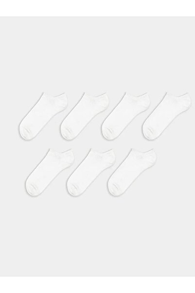 LC Waikiki LCW ACCESSORIES جوارب بيضاء للرجال مكونة من 7 قطع