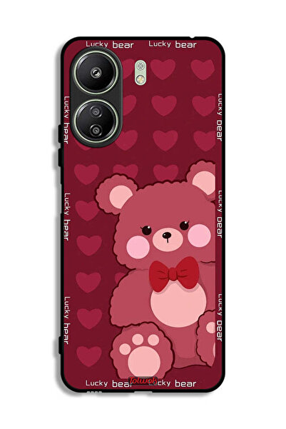 Tolwak غطاء حماية لهاتف شاومي ريدمي 13 سي - الدب المحظوظ