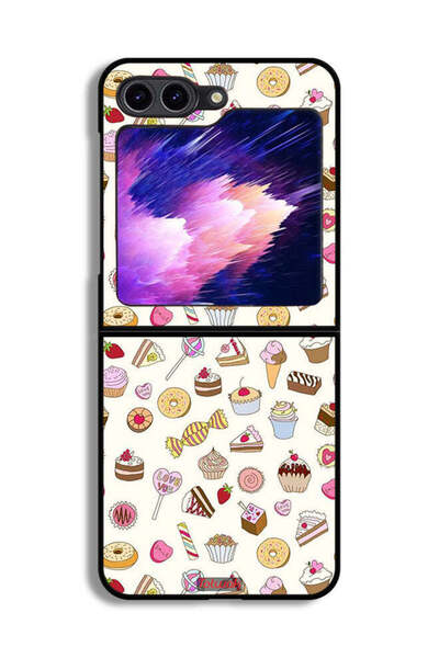 Tolwak غطاء حماية لهاتف Samsung Galaxy Z Flip6 بنمط العناصر المفضلة