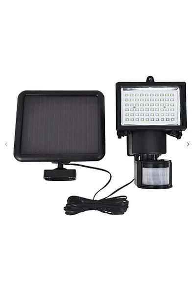 divendi-ro LED lamp with solar panel, 60 LED, motion sensor, 15W