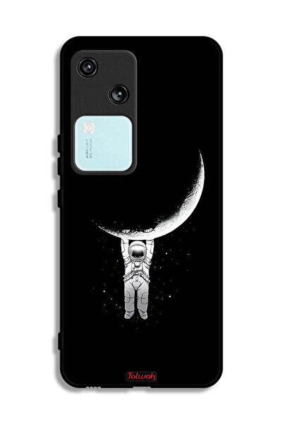 Tolwak غطاء حماية لهاتف Vivo V30 5G معلق على سطح القمر