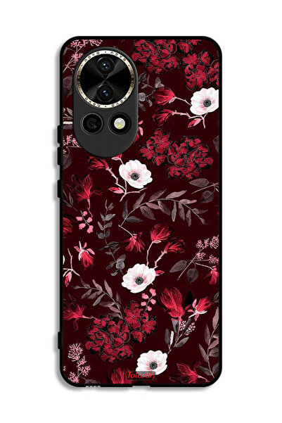 Tolwak غطاء حماية لهاتف هواوي نوفا 12 5G مزين بزهور صغيرة وأوراق استوائية