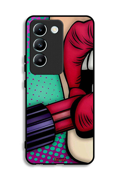 Tolwak Vivo V30 Lite 4G Protective Case Cover Lipstick