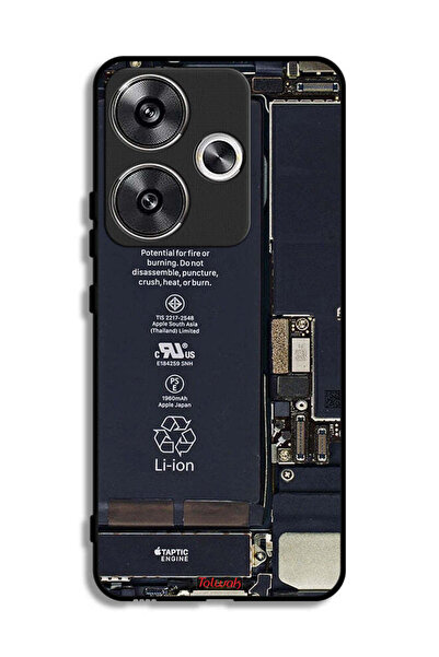 Tolwak غطاء حماية لهاتف Xiaomi Redmi Turbo 3 5G بنمط دائرة الهاتف