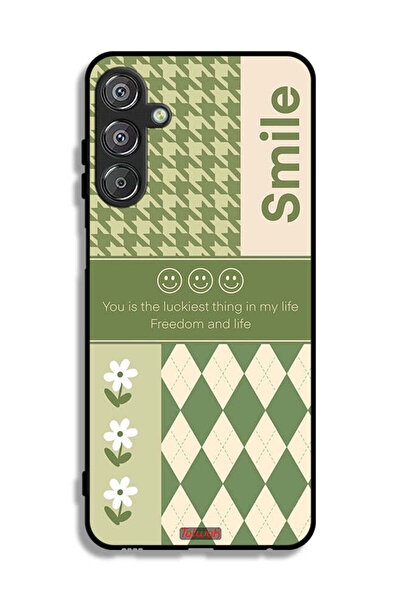 Tolwak غطاء حماية لهاتف سامسونج جالكسي F15 5G، الابتسامة هي أسعد شيء في حياتي