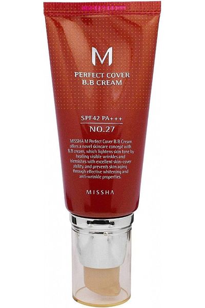 Missha , Perfect Cover Bb Cream, No.27 Honey Beige, 50 Ml
