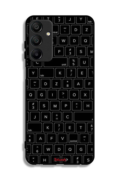 Tolwak غطاء حماية لهاتف Samsung Galaxy A15 بنمط مفاتيح لوحة المفاتيح العشوائية