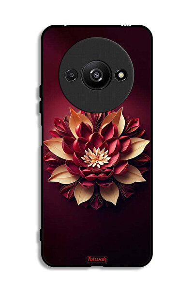 Tolwak Xiaomi Redmi A3 4G Protective Case Cover Flower Abstract Design