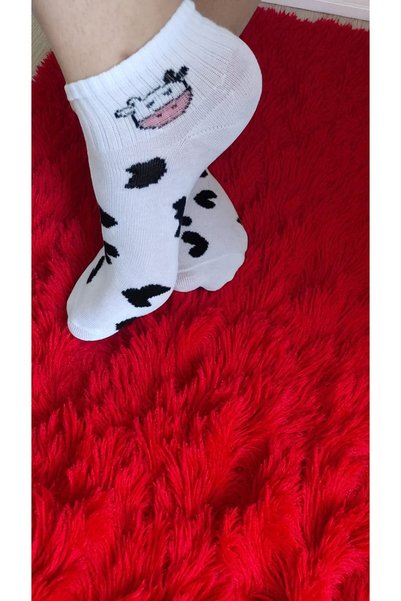 FAMEMUS ACCESSORY Figured Short Booties Socks One Pair