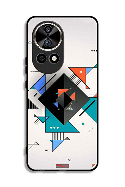 Tolwak غطاء حماية لهاتف هواوي نوفا 12 برو 5G بأشكال مربعة ومثلثة ونمط تجريدي