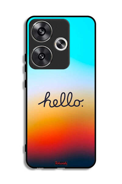Tolwak Xiaomi Poco F6 5G Protective Case Cover Hello