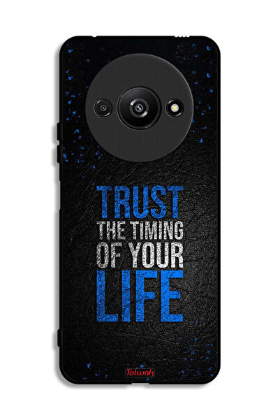 Tolwak Xiaomi Redmi A3 4G Protective Case Cover Trust The Timing Of Your Life