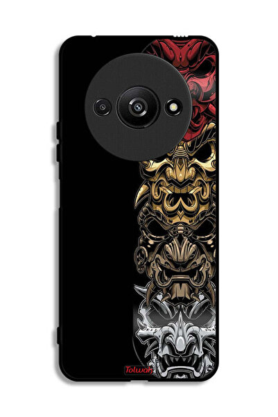 Tolwak Xiaomi Redmi A3 4G Protective Case Cover Heads Art