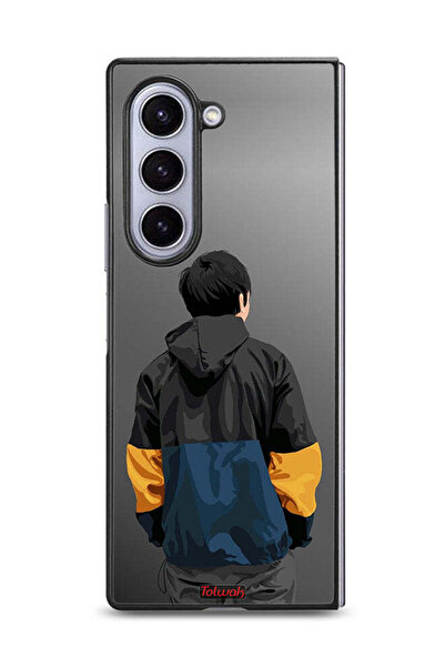 Tolwak غطاء حماية لهاتف سامسونج جالاكسي زد فولد 6 بتصميم صورة صبي