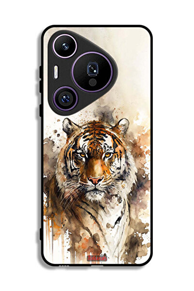 Tolwak غطاء حماية هواوي بيورا 70 برو بتصميم فن تجريدي من جلد الفهد