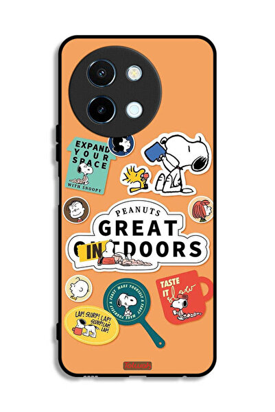 Tolwak غطاء حماية لهاتف Vivo Y38 5G بملصقات الفول السوداني