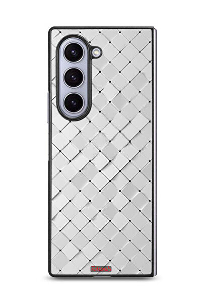 Tolwak غطاء حماية لهاتف Samsung Galaxy Z Fold6 بتصميم بلاط الملمس