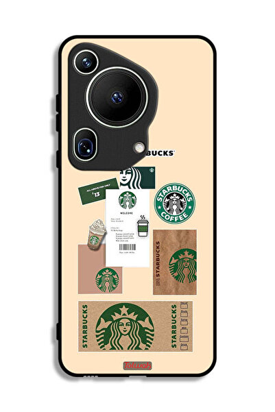 Tolwak غطاء حماية لهاتف هواوي بيورا 70 ألترا، ملصق قهوة