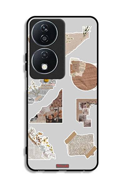 Tolwak غطاء حماية لهاتف Honor X7b 5G بقطع من الملصقات الورقية