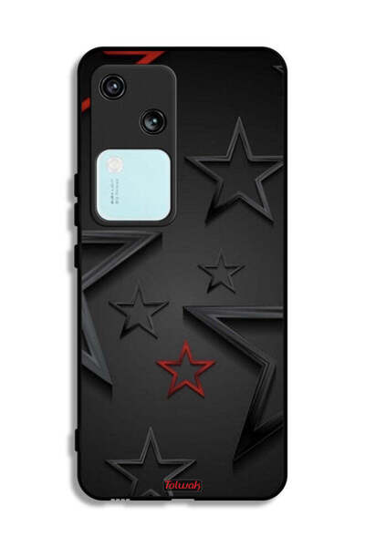 Tolwak غطاء حماية بنقشة نجوم لهاتف Vivo V30 5G