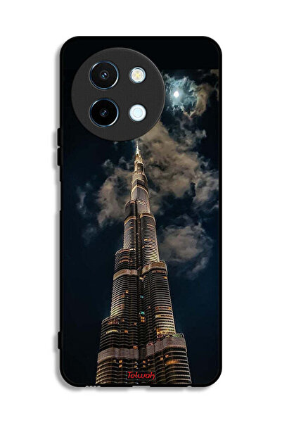 Tolwak Vivo Y38 5G Protective Case Cover Burj Khalifa In Night