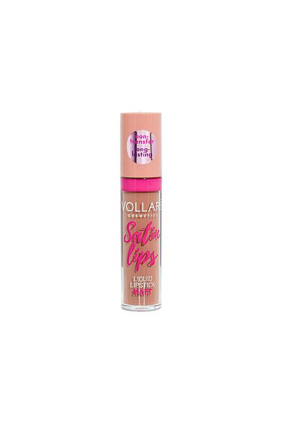 Vollare Ruj mat non-transfer SATIN LIPS Vollaré Cosmetics, 21 Nude, 8 ml