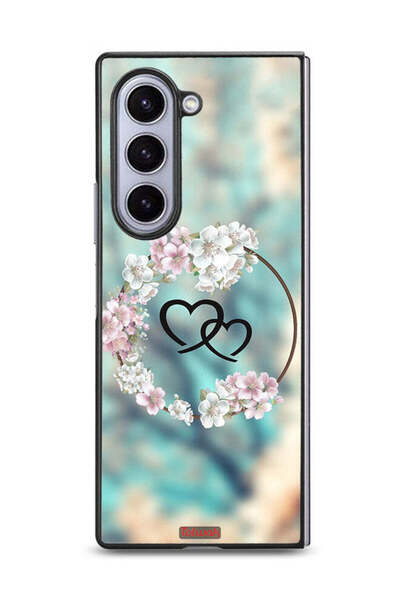 Tolwak غطاء حماية لهاتف سامسونج جالاكسي زد فولد 6 بتصميم قلوب في فن الخاتم