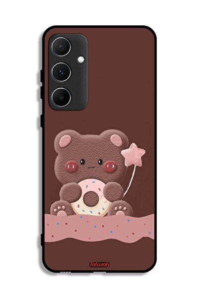 Tolwak غطاء حماية لهاتف سامسونج جالاكسي A55 5G بطبعة دب دونات