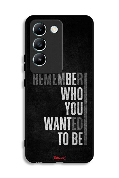 Tolwak غطاء حماية لهاتف Vivo V30 Lite 4G تذكر من أردت أن تكون