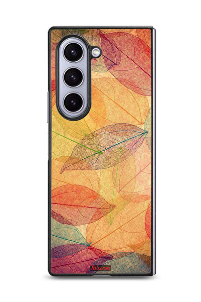 Tolwak غطاء حماية لهاتف Samsung Galaxy Z Fold6 برسومات أوراق تجريدية فنية رقمية