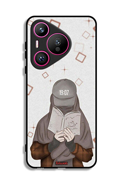 Tolwak غطاء حماية هواوي بيورا 70 بتصميم فتاة تقرأ الفن