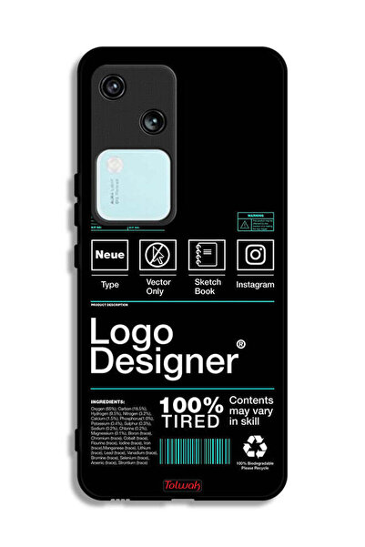 Tolwak Vivo S18 5G Protective Case Cover Logo Designer Sticker