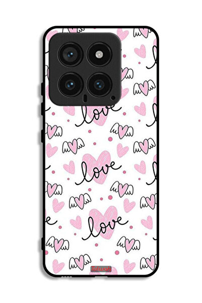 Tolwak Xiaomi 14 Protective Case Cover Love And Heart Art Pattern