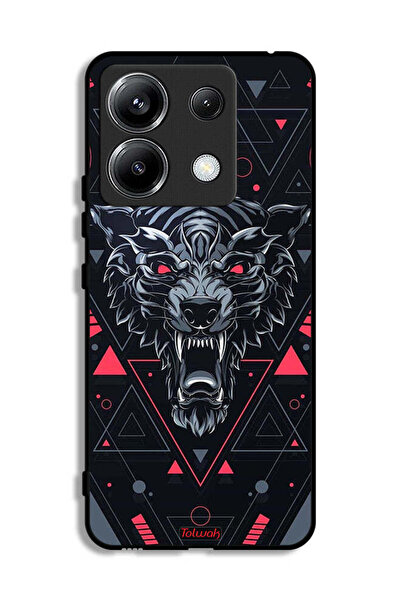 Tolwak غطاء حماية لهاتف شاومي ريدمي نوت 13 برو 5G بتصميم الذئب المتمرّد