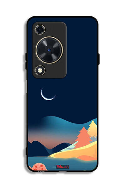Tolwak غطاء حماية لهاتف هواوي إنجوي 70 بتصميم رسم تجريدي للقمر
