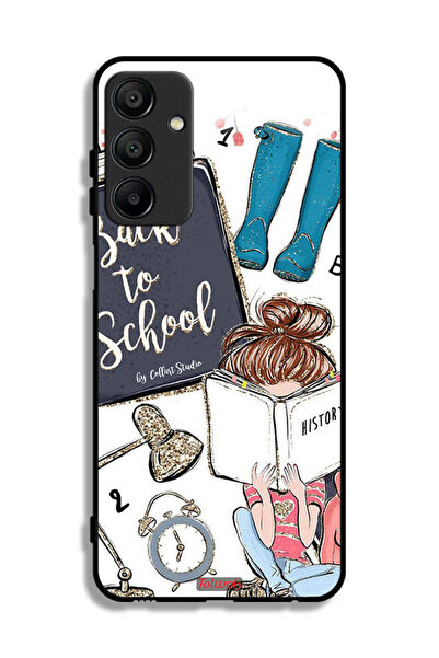 Tolwak غطاء حماية لهاتف Samsung Galaxy A15 بتصميم فتاة العودة إلى المدرسة تقر...