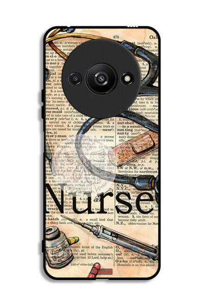Tolwak Xiaomi Redmi A3 4G Protective Case Cover Nurse Vintage Tools