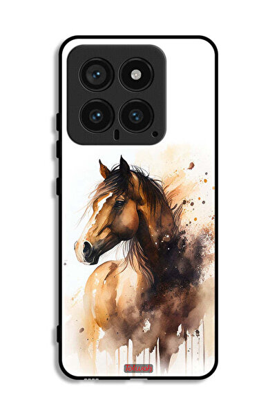 Tolwak Xiaomi 14 Protective Case Cover Horse Abstract Art
