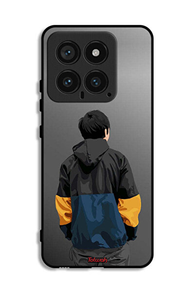 Tolwak غطاء حماية لهاتف شاومي 14 بتصميم صورة فنية لولد