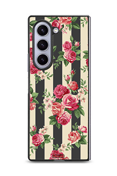 Tolwak غطاء حماية لهاتف سامسونج جالاكسي زد فولد 6 بنقشة الورود