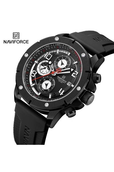 Naviforce Chronograph Sports Watch with Multi Function Display Durable Strap Water Resistant