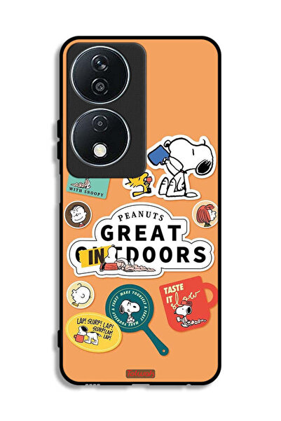 Tolwak غطاء حماية لهاتف Honor X7b 5G بملصقات الفول السوداني