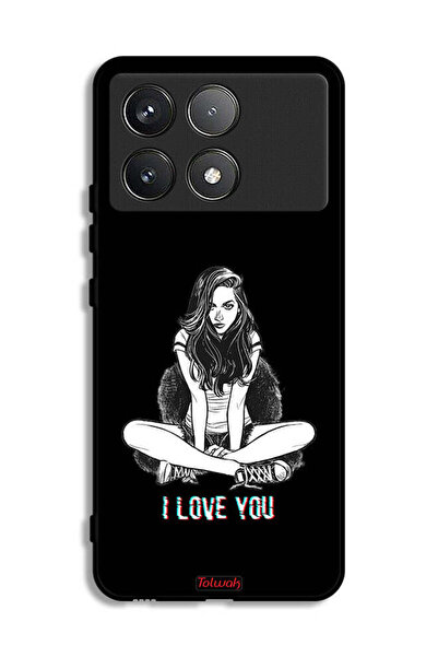 Tolwak غطاء حماية شاومي ريدمي K70 - رسمة "أحبك"