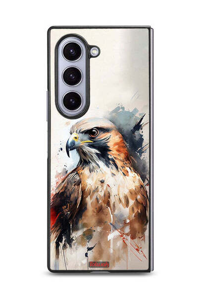Tolwak غطاء حماية لهاتف Samsung Galaxy Z Fold6 بتصميم فن النسر التجريدي